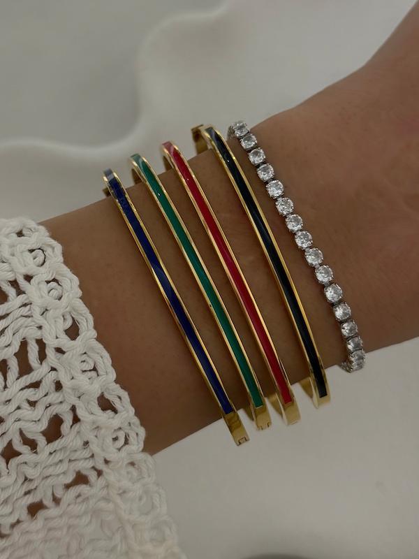 دستبند مولتی کالر میناکاری