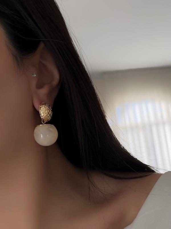 گوشواره دوگوی صدفی