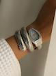 ساعت بولگاری نقره ای سفید و مشکی