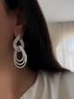 گوشواره جواهری حلقه حلقه