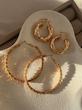 گوشواره حلقه ای و خاویاری