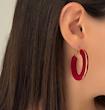 گوشواره حلقه ای مخمل