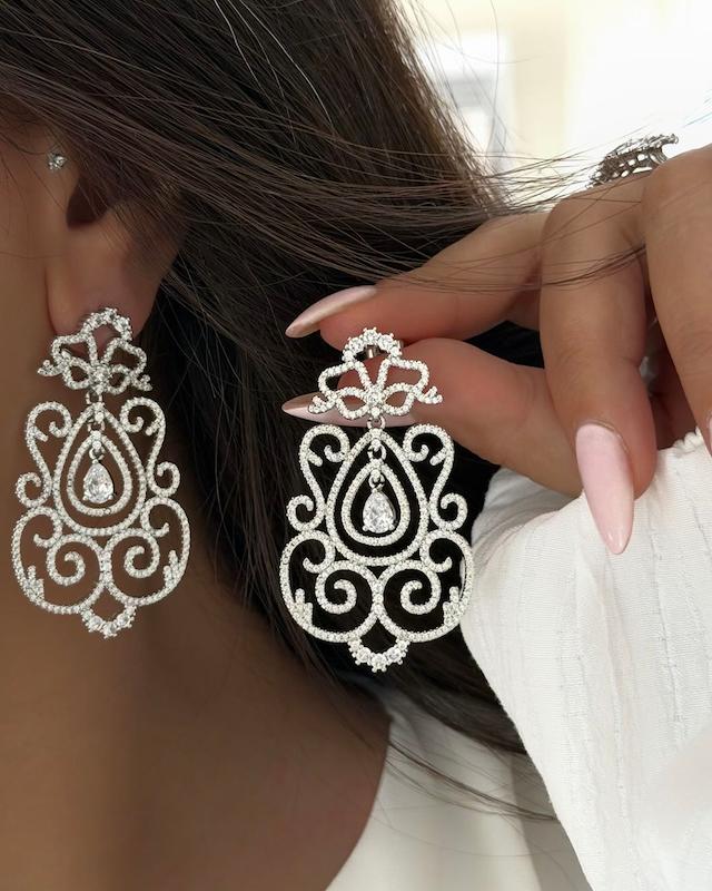 گوشواره جواهری تینا 2