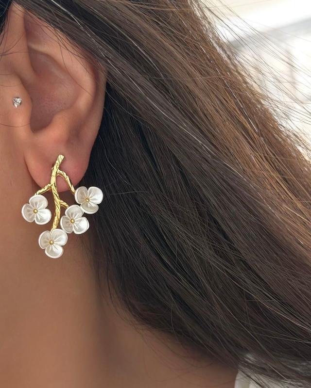 گوشواره درخت صدف طبیعی
