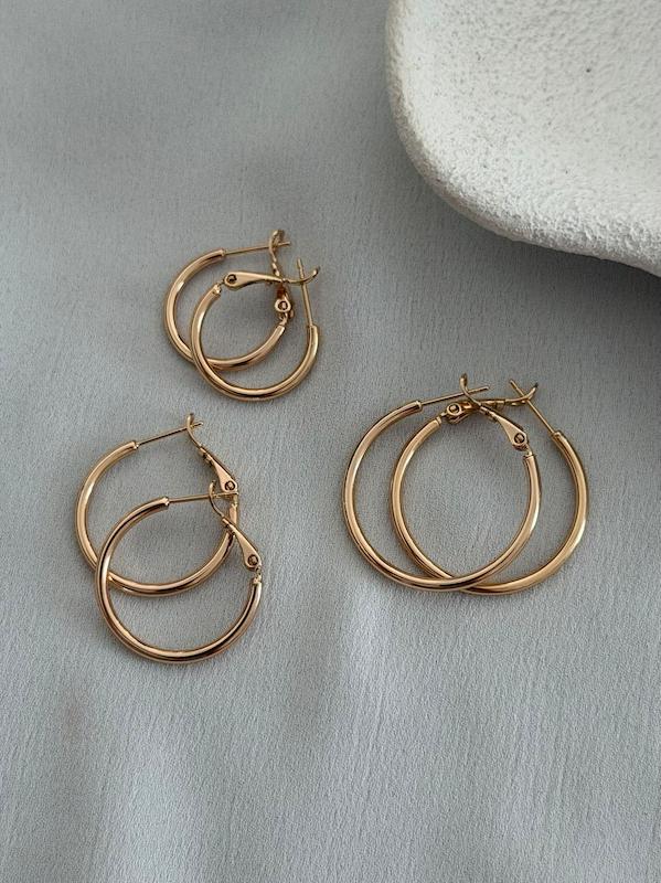 گوشواره حلقه ای سه سایز ژوپینگ 