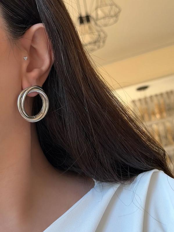 گوشواره گرد لوله ای