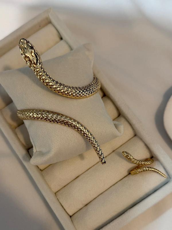 دستبند، بازوبند و انگشتر مار 