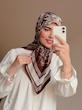 روسری ابریشم توییل وارداتی قواره کوچک 