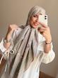 روسری ابریشم توییل زنجیری