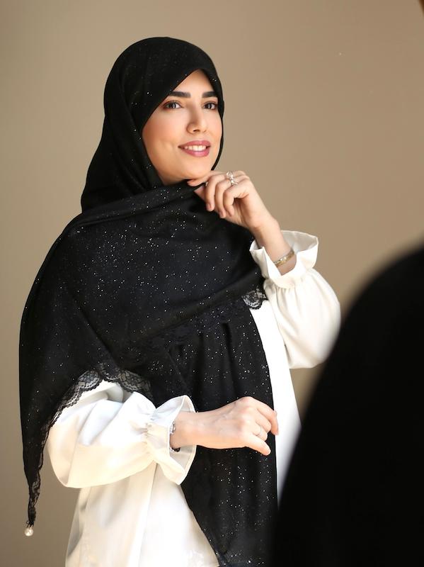 روسری وال کریشه حاشیه دانتل