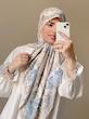 روسری ابریشم ژاکارد بهارناز