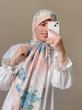 روسری ابریشم ژاکارد بهارناز