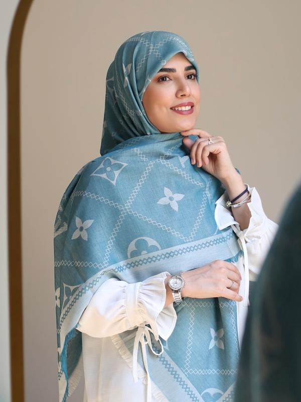 روسری نخ تافته وارداتی ال‌وی