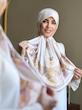 روسری ابریشم ژاکارد هرمس(رنگبندی)