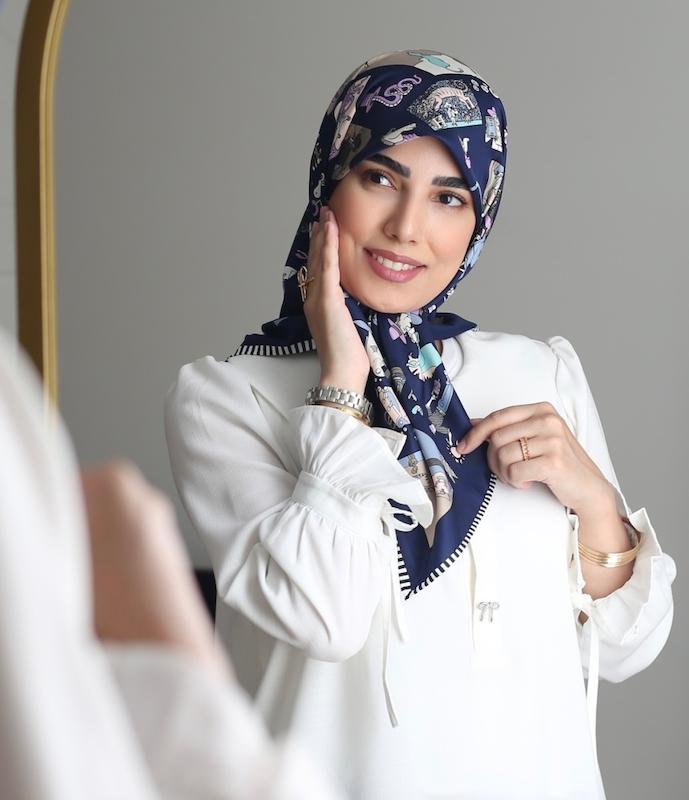 روسری ابریشم توییل اچ اچ