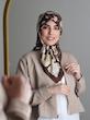 روسری ابریشم توییل گل رز(رنگبندی)