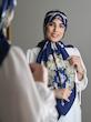 روسری ابریشم گل دیور