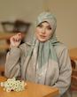 روسری ابریشم توییل ژاکارد (رنگبندی)