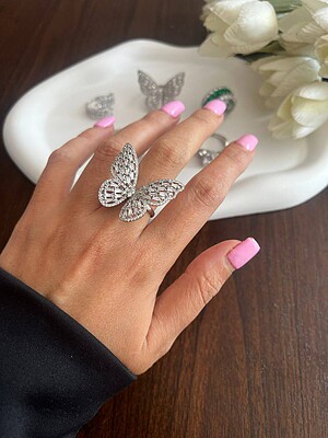 انگشتر پروانه جواهری 