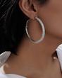 گوشواره جواهری حلقه ایی تنیسی 