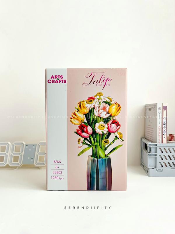 لگو گل لاله با گلدون ۱۲۵۰ تکه