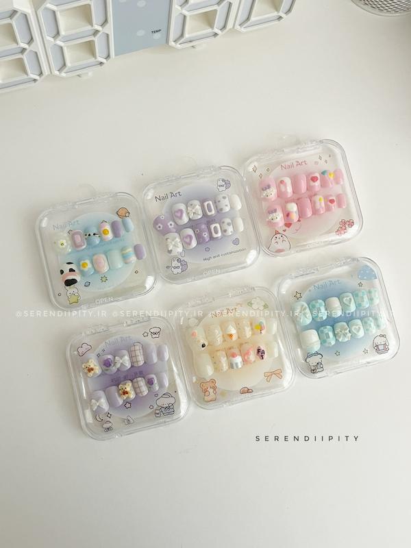 ناخن مصنوعی برجسته کوتاه