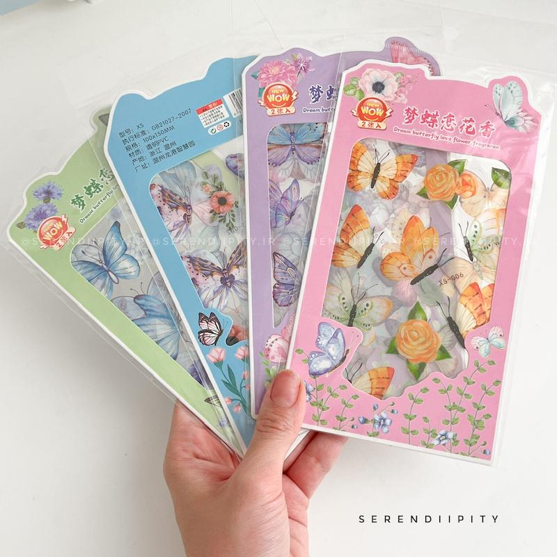 استیکر شفاف وارداتی پروانه