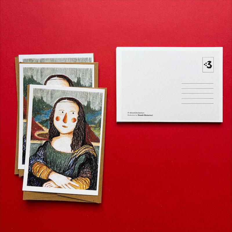 کارت پستال مونالیزا