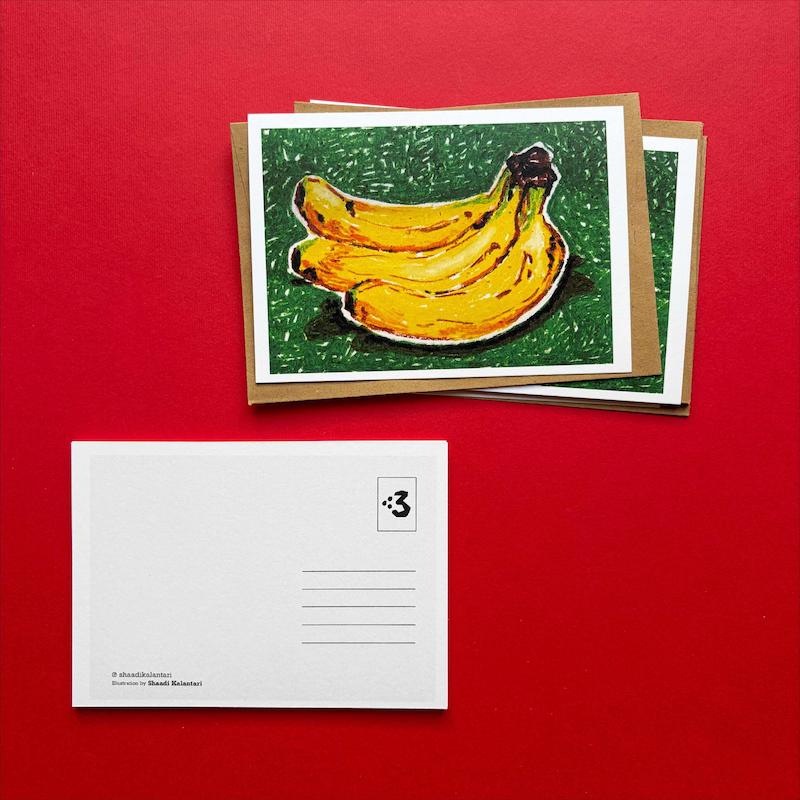 کارت پستال موز