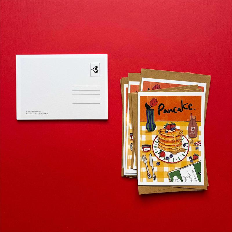 کارت پستال پن کیک