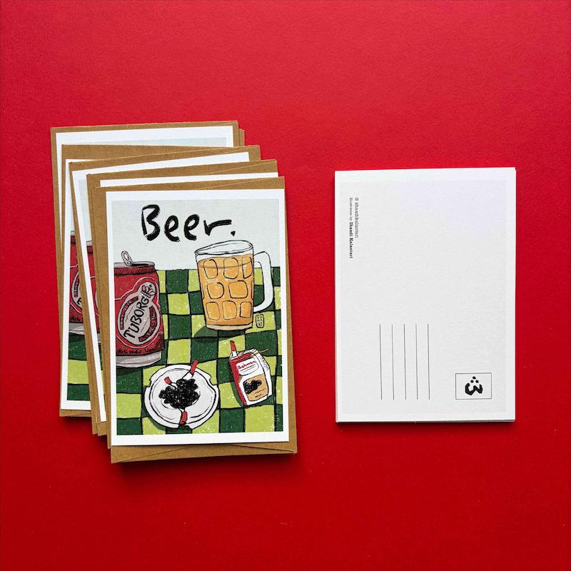 کارت پستال آبجو