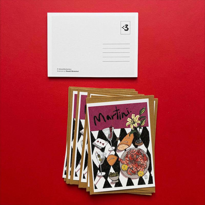 کارت پستال مارتینی