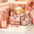 پازل ۳ بعدی روبوتایم طرح شیرینی فروشی-Rolife Tasty Cake Shop DIY Miniature House DW019B