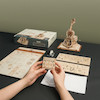 پازل سه بعدی موزیکال روکر طرح ویولن -ROKR Magic Cello Mechanical Music Box 3D Wooden Puzzle AMK63
