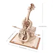 پازل سه بعدی موزیکال روکر طرح ویولن -ROKR Magic Cello Mechanical Music Box 3D Wooden Puzzle AMK63