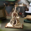 پازل سه بعدی موزیکال روکر طرح ویولن -ROKR Magic Cello Mechanical Music Box 3D Wooden Puzzle AMK63