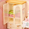 پازل ۳ بعدی خانه مینیاتوری روبوتایم طرح اتاق خواب صورتی-Rolife Lovely Pink Bedroom Super Creator Miniature House DW016