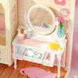 پازل ۳ بعدی خانه مینیاتوری روبوتایم طرح اتاق خواب صورتی-Rolife Lovely Pink Bedroom Super Creator Miniature House DW016