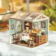 پازل ۳ بعدی خانه مینیاتوری روبوتایم طرح جرعه های شیرین چای-Rolife Sweet Sips Tea DIY Miniature House DW011