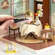 پازل ۳ بعدی خانه مینیاتوری روبوتایم طرح جرعه های شیرین چای-Rolife Sweet Sips Tea DIY Miniature House DW011