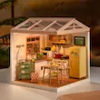 پازل ۳ بعدی خانه مینیاتوری روبوتایم طرح آشپزخانه-Rolife Happy Meals Kitchen DIY Miniature House DW008