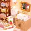پازل ۳ بعدی خانه مینیاتوری روبوتایم طرح حمام-Rolife Pop Bubble Bathroom DIY Miniature House DW014B