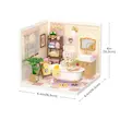 پازل ۳ بعدی خانه مینیاتوری روبوتایم طرح حمام-Rolife Pop Bubble Bathroom DIY Miniature House DW014B