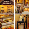 پازل ۳ بعدی کلبه شکلات پزی -cocoa bakery DIY miniature house