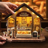 پازل ۳ بعدی کلبه شکلات پزی -cocoa bakery DIY miniature house