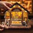 پازل ۳ بعدی کلبه شکلات پزی -cocoa bakery DIY miniature house