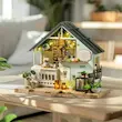 پازل ۳ بعدی کلبه طبیعت-Natural garden store DIY miniature house