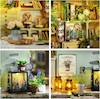 پازل ۳ بعدی کلبه طبیعت-Natural garden store DIY miniature house