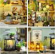 پازل ۳ بعدی کلبه طبیعت-Natural garden store DIY miniature house