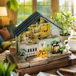 پازل ۳ بعدی کلبه طبیعت-Natural garden store DIY miniature house